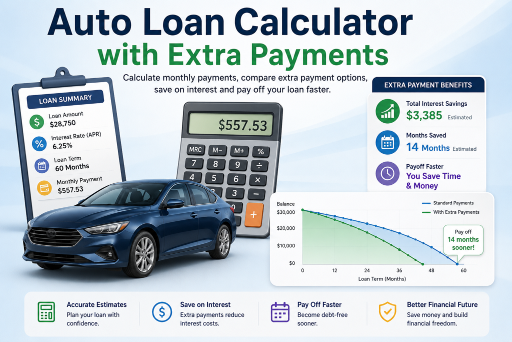 Auto Loan Calculator with Extra Payments